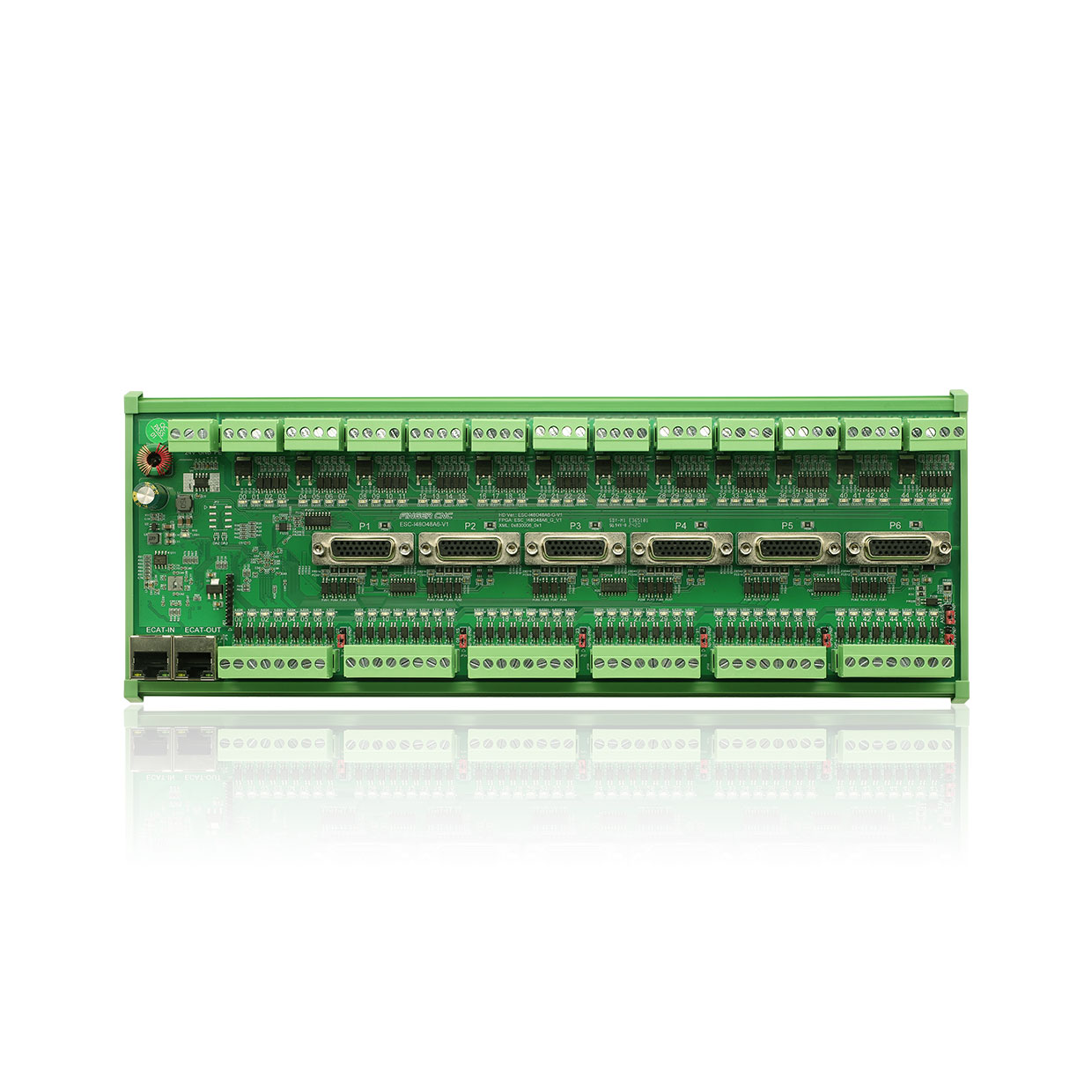 EtherCAT 48點輸入/48點輸出（晶體管）/6軸控制 IO運動模塊
