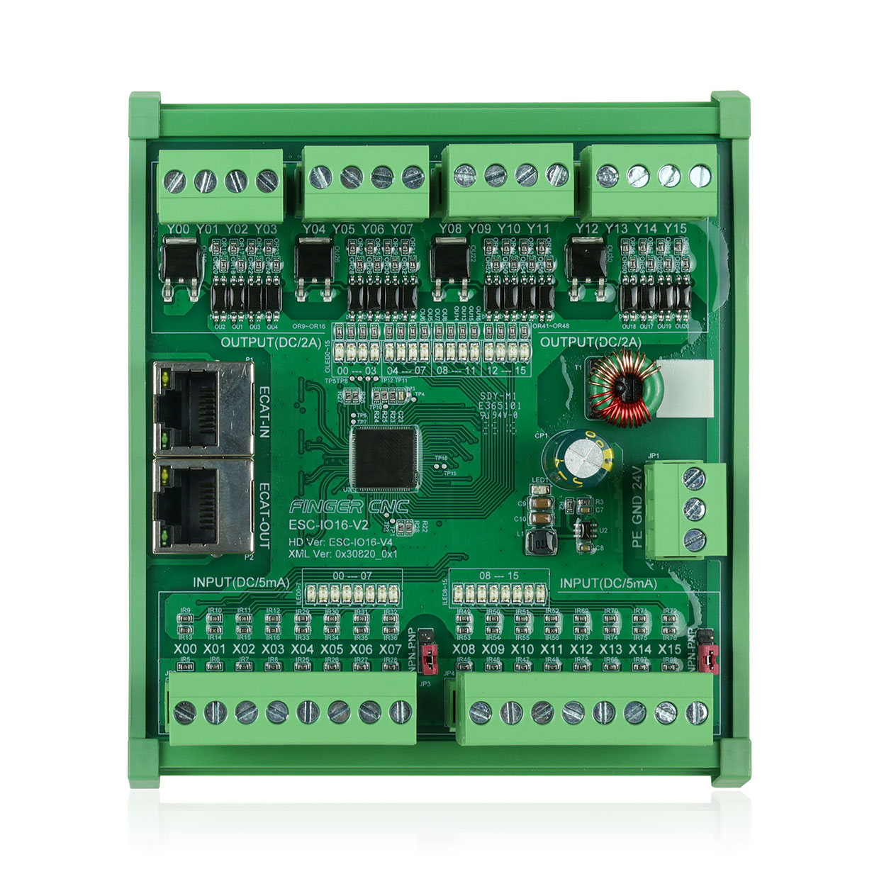 EtherCAT 16點輸入/16點輸出（晶體管） IO模塊